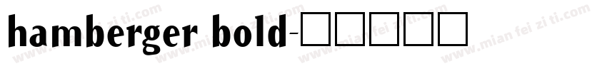 hamberger bold字体转换